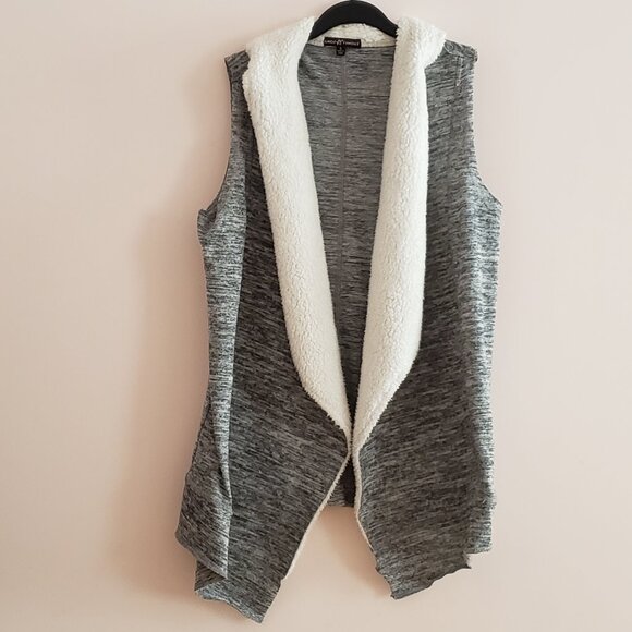 Gray Cardigan Vest [Almost Famous] [Size S] - Picture 1 of 5